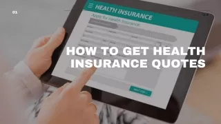 How to get health insurance quotes