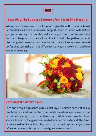 best ways to support someone