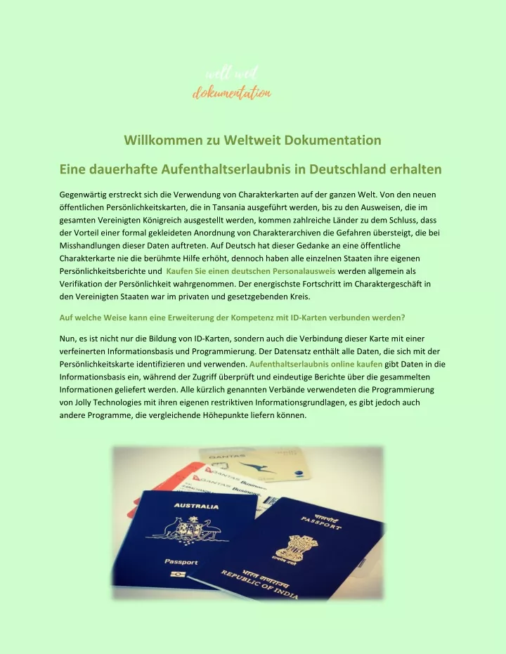 willkommen zu weltweit dokumentation