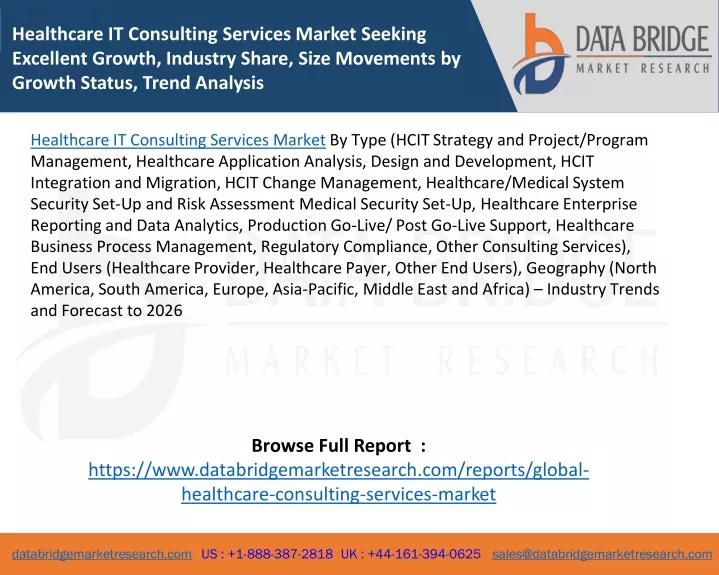 healthcare it consulting services market seeking