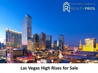 Las Vegas High Rises for Sale