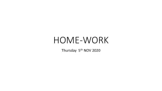 home work