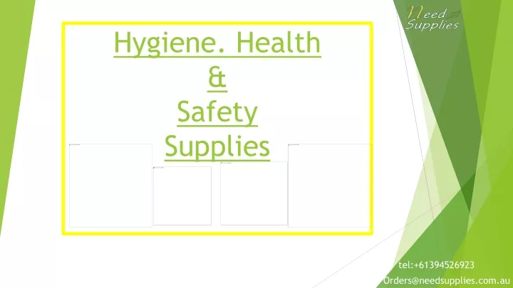 hygiene health safety supplies