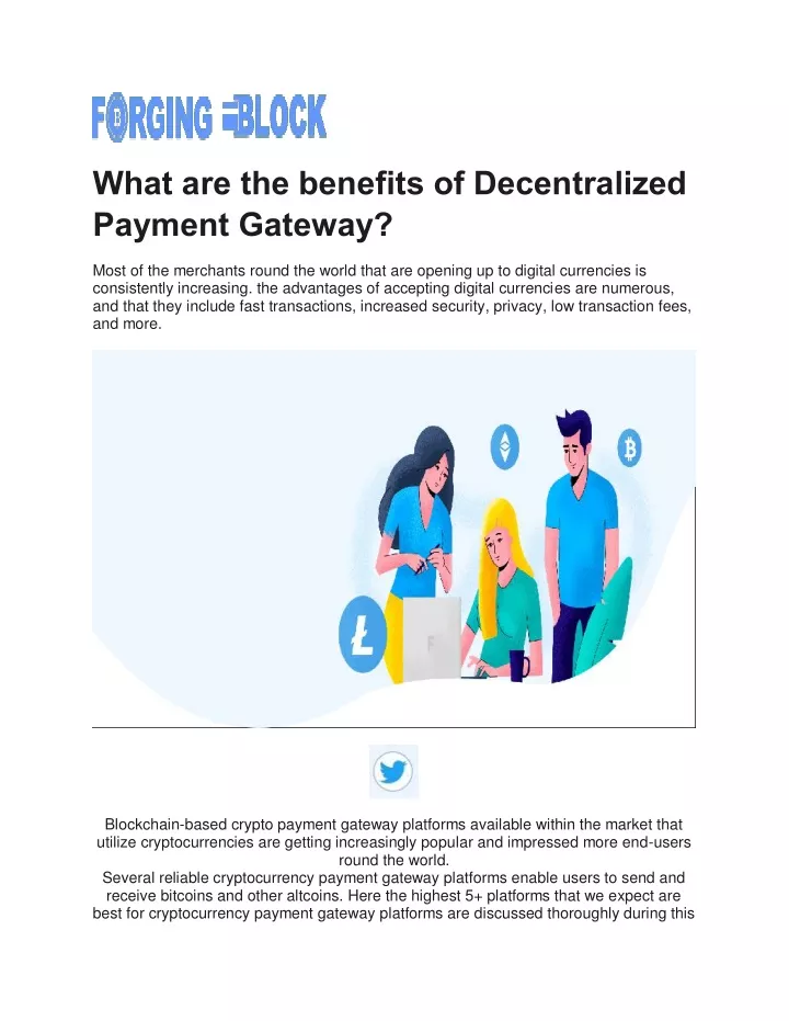 what are the benefits of decentralized payment