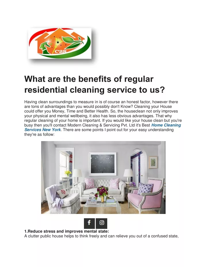 what are the benefits of regular residential