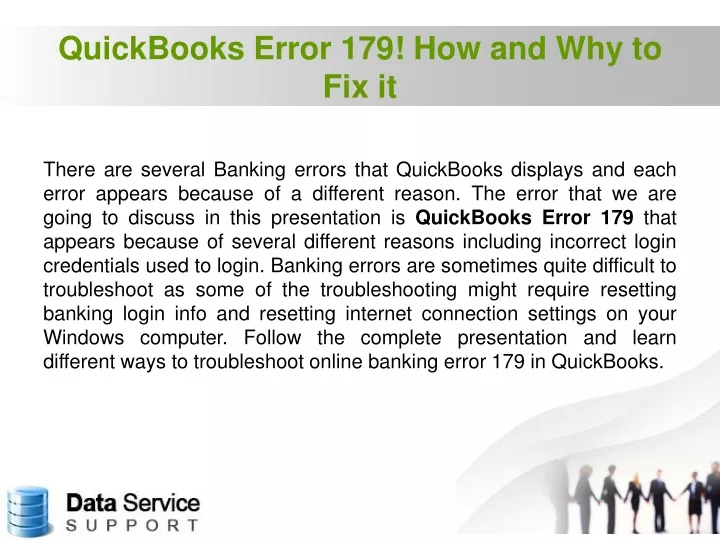 quickbooks error 179 how and why to fix it