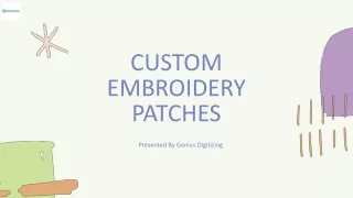 Custom Embroidery Patches