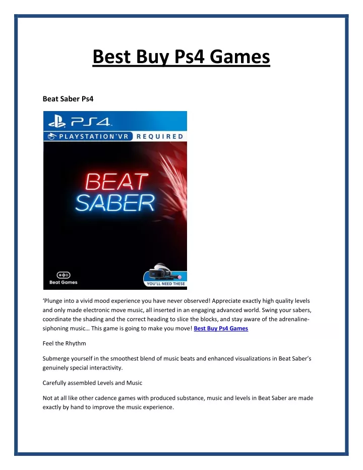 best buy ps4 games