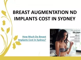 How Much Do Breast Implants (breast augmentation) Cost in Sydney?
