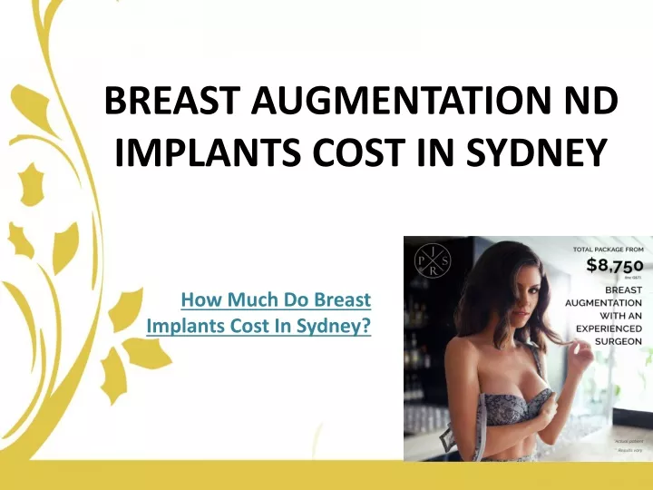 breast augmentation nd implants cost in sydney