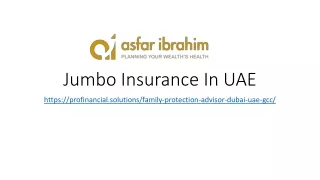 Jumbo Insurance In UAE | High Value Insurance