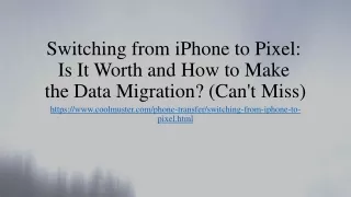 Switching from iPhone to Pixel: Is It Worth and How to Make the Data Migration? (Can't Miss)