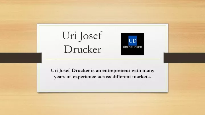 uri josef drucker