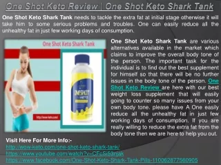 One Shot Keto Review | One Shot Keto Shark Tank