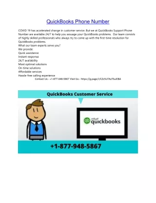 quickbooks phone number