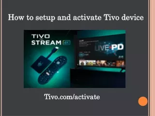 how to setup and activate tivo device