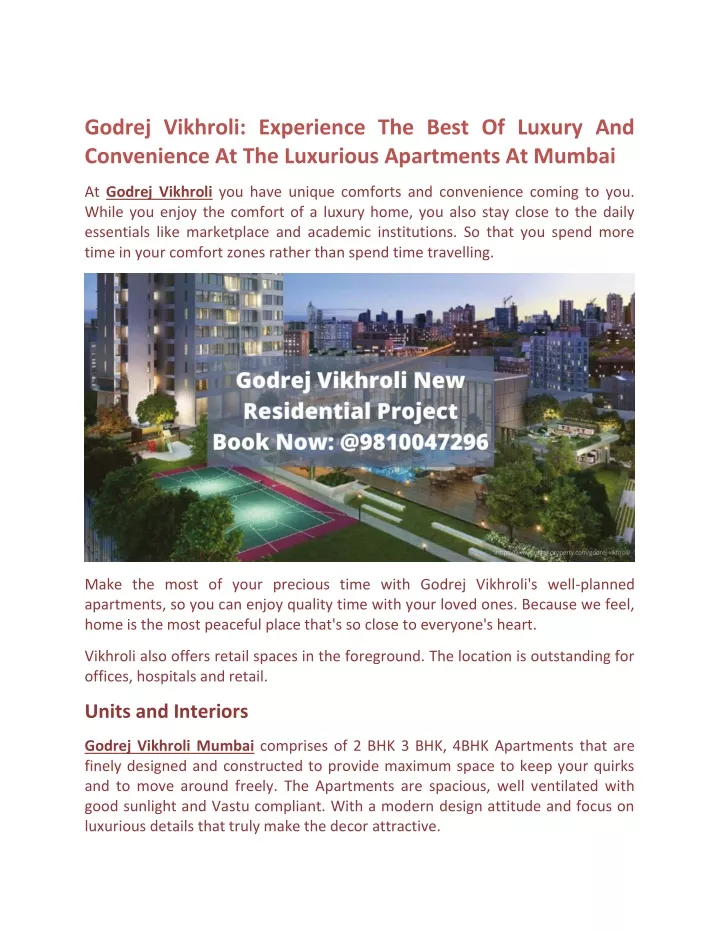 godrej vikhroli experience the best of luxury