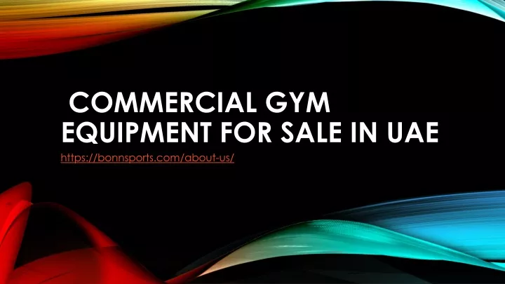 commercial gym equipment for sale in uae