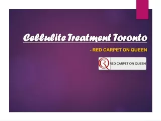 Cellulite Treatment Toronto