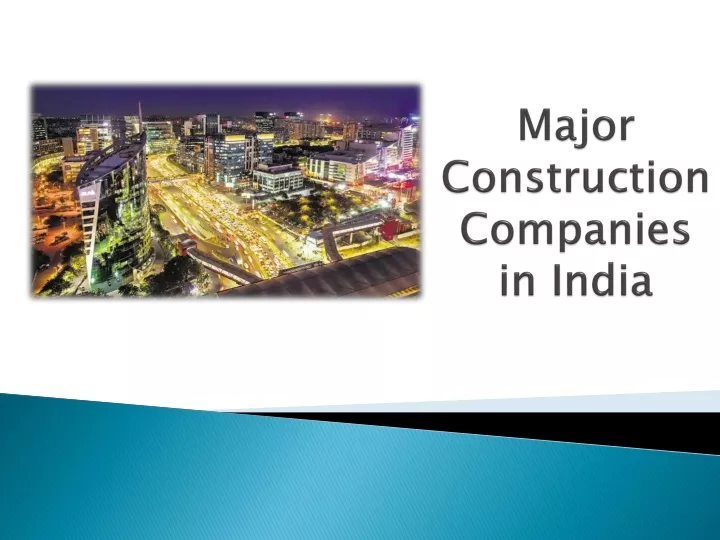 major construction companies in india