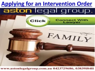 Apply For a Family Violence And Personal Safety Intervention Order