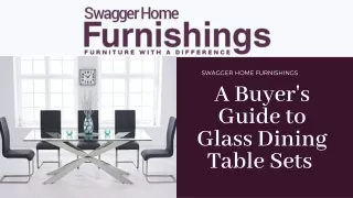 A Buyer's Guide to Glass Dining Table Sets