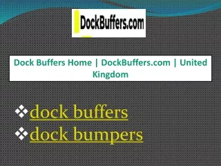 dock bumpers