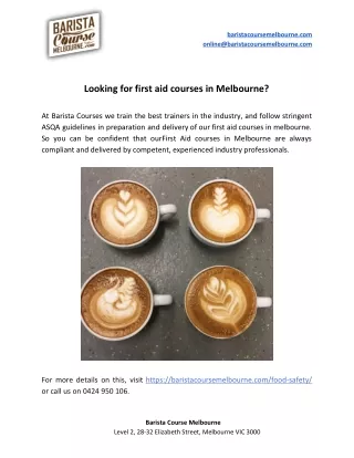 baristacoursemelbourne