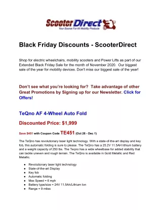 Black Friday Discounts - Scooter Direct