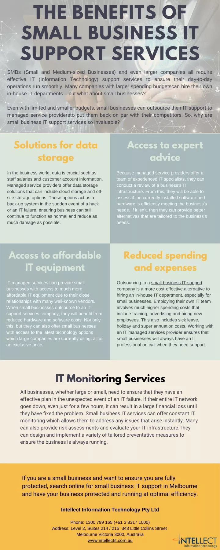 the benefits of small business it support services