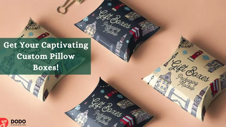 get your captivating custom pillow boxes