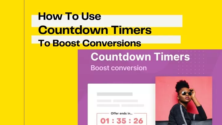 how to use countdown timers to boost conversions