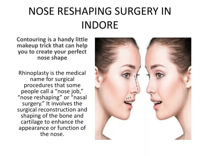 nose reshaping surgery in indore