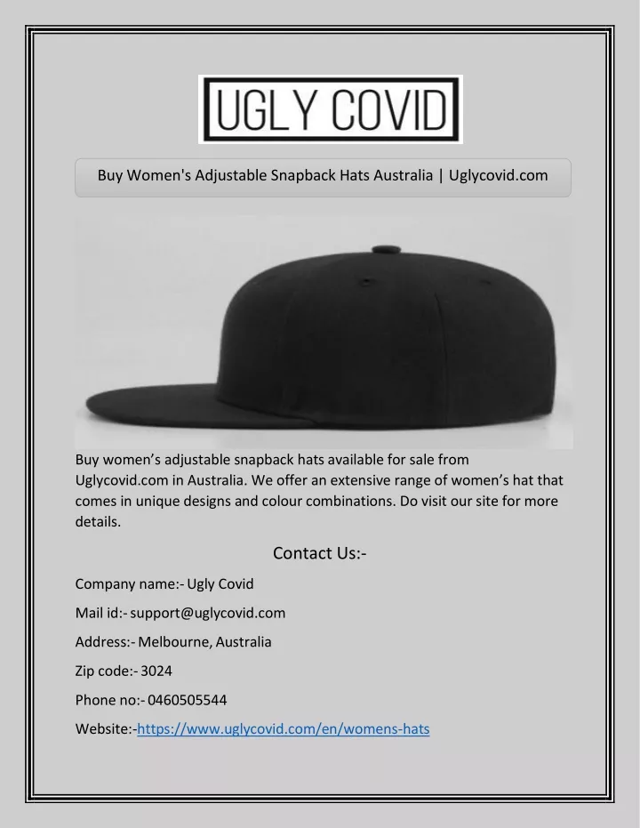 buy women s adjustable snapback hats australia