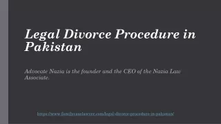 Legal Divorce Procedure in Pakistan in 2020 – Advocate Nazia