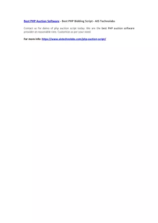 best php auction software best php bidding script
