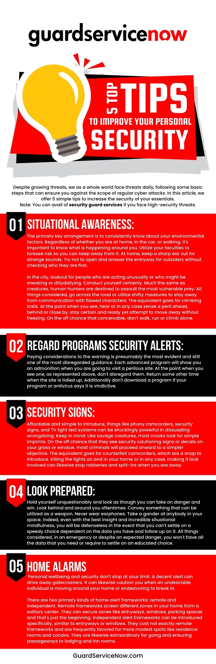 5 top tips to improve your personal security