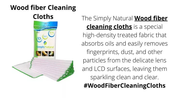 wood fiber cleaning cloths