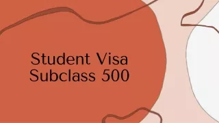 student visa subclass 500