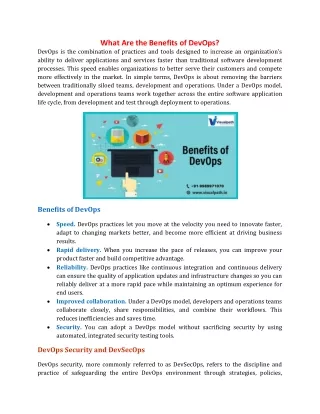 what are the benefits of devops