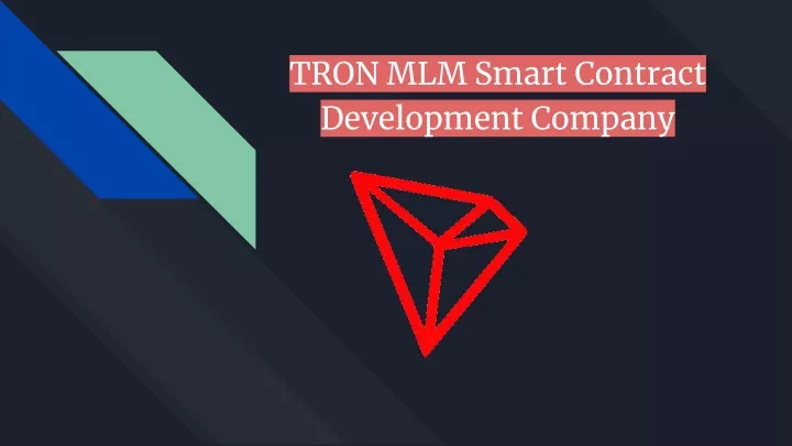tron mlm smart contract development company