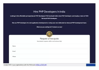 hire php developers in india