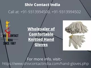 Wholesaler of Comfortable Knitted Hand Gloves