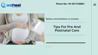 Tips For Pre And Postnatal Care