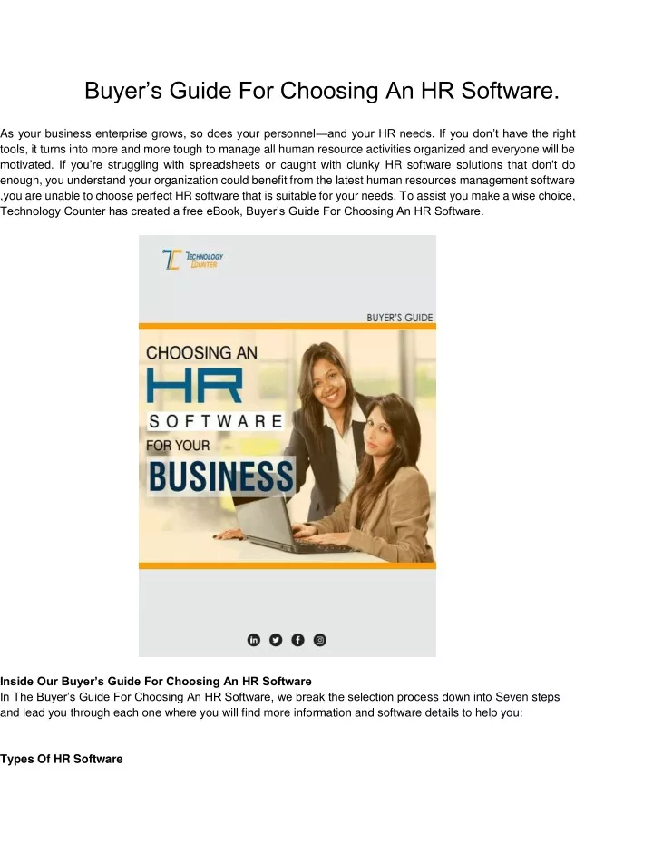 buyer s guide for choosing an hr software