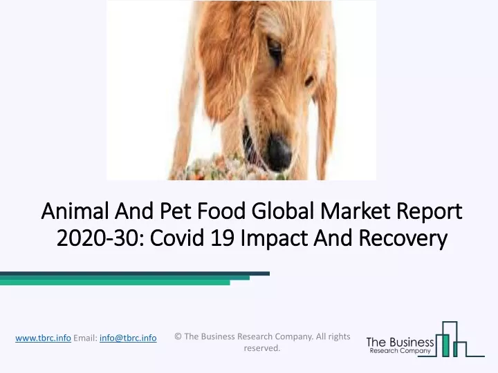 animal and pet food global market report 2020 30 covid 19 impact and recovery