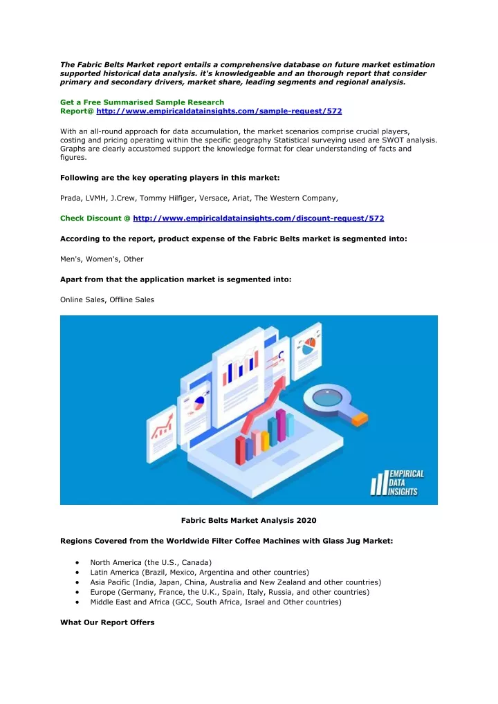 the fabric belts market report entails