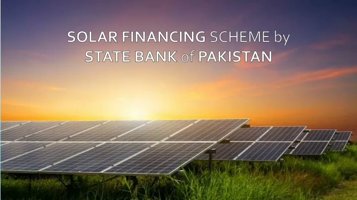 solar financing scheme by