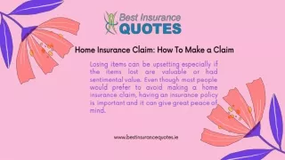 Home Insurance Claim: How To Make a Claim