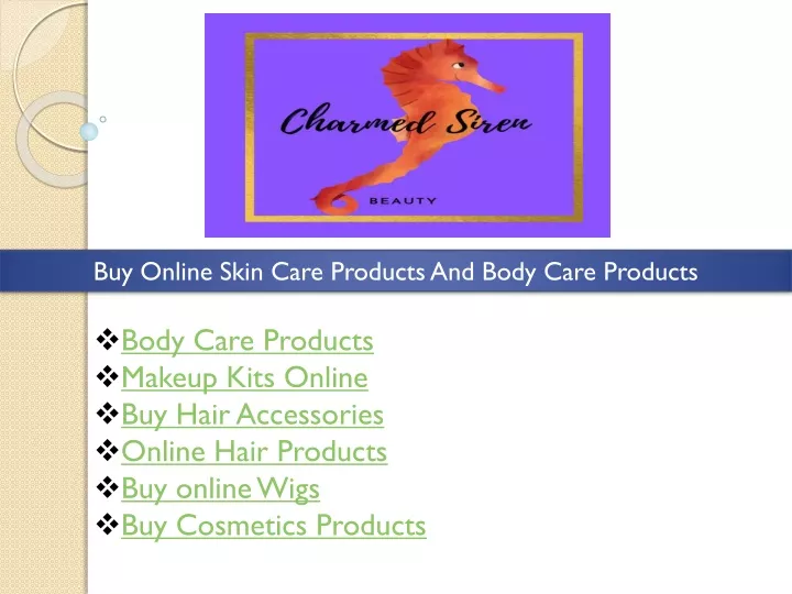 buy online skin care products and body care